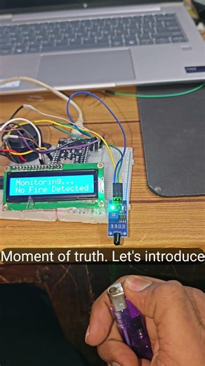 IoT Fire Alert System using ESP8266 | Real-Time Fire Detection & Alert 🔥