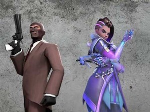 Sombra Vs Spy rap battle but its AI voices (JT Music TF2 vs overwatch rap battle)