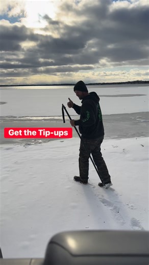 ChrisFishOutdoors on Instagram: "Get the Tip-ups #icefishing #fyp #Wisconsin #viral #trending #fishing #fish"