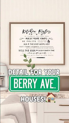 DETAIL FOR YOUR HOUSES!! Kitchen Rules PICTURE CODES! 🍳🍴 #berryave #roblox #berryavenuecodes