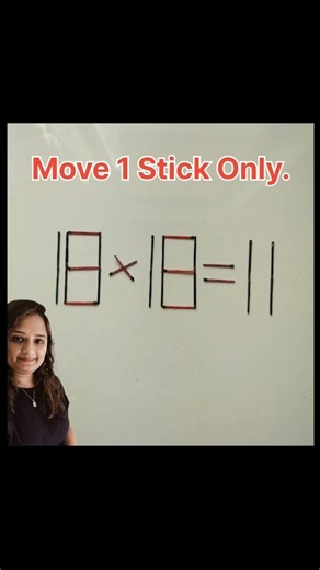 Move One Matchstick & Make It Correct..