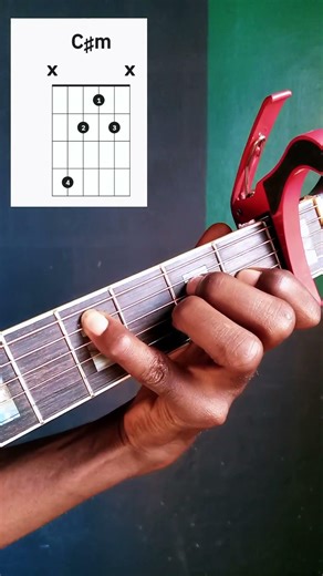 C sharp minor Open Chord #guitartutorial #guitarchords #guitarlesson