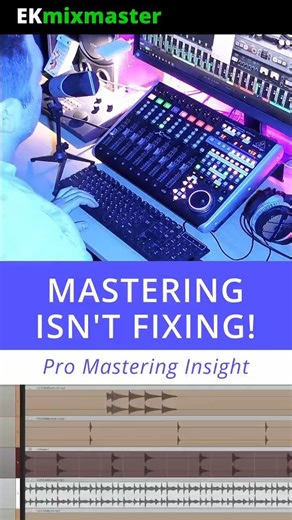 You master tracks wrong expecting mastering going to fix mix mistakes! #mixing #mixingandmastering