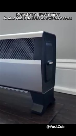 Mining BTC feels natural with the Avalon Mini 3 heater #avalon #jinglemining #heater #cryptoheating #cryptominer #wintersetup #homeheating #bitcoin #btc #bitcoinminer #cryptomining #bitcoincore #bitcoinerlife #mininglife #homemining #tech #engineering #innovation #maker #diy