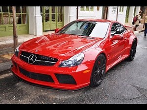 Red Mercedes SL65 AMG Black Series