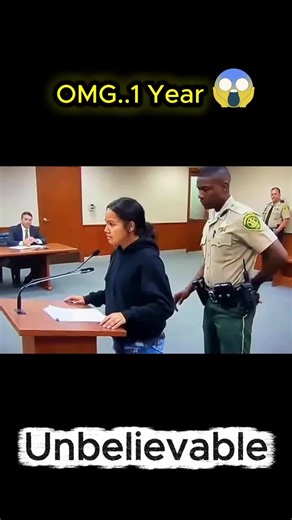 OMG…She Didn’t Expect 1 year 😳 She was already nervous — but one year changed everything. Her reaction felt too real. ⚖️ #CourtroomDrama #SentencingShock #JusticeDebate #viralshorts