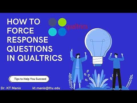 How to force response questions in Qualtrics