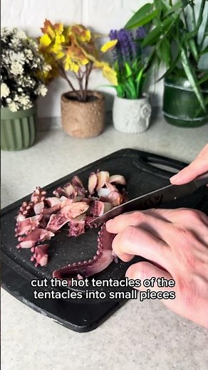 Restaurant-style marinated octopus made with simple ingredients!
