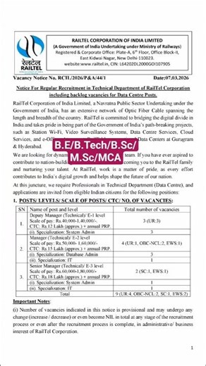 RailTel లో భారీ జీతంతో ఉద్యోగాలు | RailTel Recruitment 2026