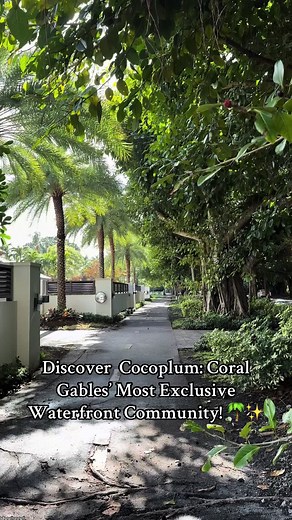 Discover Cocoplum: Coral Gables’ Most Exclusive Waterfront Community! 🌴✨” Nestled in the heart of Coral Gables, Cocoplum is a private, gated waterfront community known for its lush landscapes, scenic walking paths, and luxury homes. With tree-lined streets, private docks, and direct bay access, it’s a dream for nature lovers and boat enthusiasts alike! 🏡🚤 Looking for your next home in Miami? Let’s connect and explore the best real estate opportunities in Coral Gables! 📩🏡 #Cocoplum #CoralGab