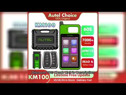 Autel KM100 KM100X Key Fob Programmer Universal Smart Key Generator Remote Immobilizer Tool Free Lif