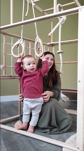 8-in-1 Indoor Jungle Gym for Kids | Wood and Hearts