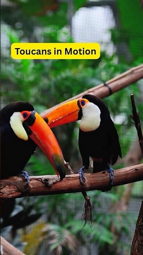 Cute Toucan Bird Moments 🐦 | Relaxing Wildlife Short