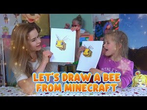 How to Draw Amazing Minecraft Bees in 5 Minutes?