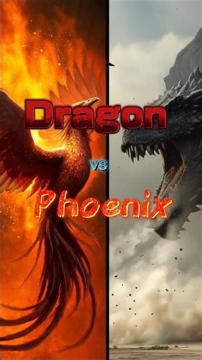 Dragon vs Phoenix: Who Actually Wins? #dragon #mythology #phoenix #epicshowdown
