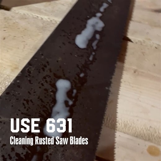 Howes Multi-Purpose Lubricator & Penetrating Oil use # 631 - cleaning rusted saw blades. Don't settle for a bad cut with old saw blades, make them new again with Howes! What's your project? https://zurl.co/xRqB #Howes #howesproducts #1001uses #penetratingoil #norust | Howes Products
