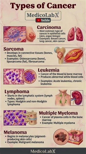 Types of Cancer Explained in 5 Minutes | Medical Laboratory Sciences||June 26, 2026