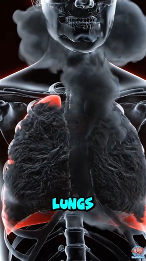 Healthpop.en on Instagram: "Your lungs on smoking vs. healthy lungs. 🫁 The internal damage is real! #health #3danimation #quit #science"