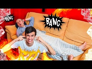 BOMBE in CASA a MIO PAPÀ mentre DORME! PRANK ASSURDO! *SCLERA*