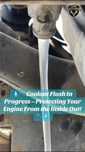💧🔧 Coolant Flush In Progress – Protecting Your Engine From the Inside Out! 🔧💧