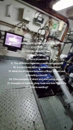 Common Interview Questions for Maritime Students - Technical (Engine) Part 3