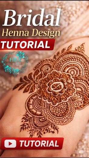 Bridal Bunch Tutorial Henna #art #shortsfeed #shorts
