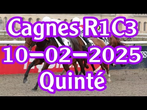 pronostic PMU Quinté du jour lundi 10 février 2025 cagnes sur mer R1C3