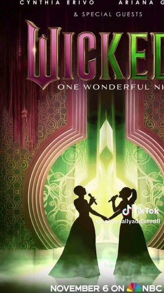 ‘Wicked: One Wonderful Night’ airs TODAY on NBC featuring: • Live performances of “Popular”, “Dancing Through Life”, “Defying Gravity”, “For Good” and more • Special guest appearances • Previews of “No Place Like Home” and “The Girl In The Bubble” • Cast Interviews #wicked #wickedforgood #wickedonewonderfulnight #nbc #peacock