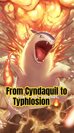 Cyndaquil to Typhlosion 🔥 This Fire Starter is UNDERRATED 😳🔥 #pokemon