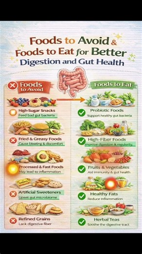 Eat This, Not That! 🔥 Foods to Avoid & Foods to Eat for Better Digestion & Gut Health