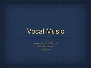 Vocal Music - SlideServe