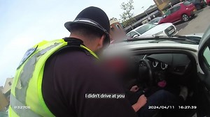 688K views · 5K reactions | “I didn’t try to run you over” Watch the moment a drink driver was arrested by our city centre neighbourhood officers in a supermarket car park after he continued driving towards the high-viz officers despite them signalling him to stop. He has been disqualified from driving for over two years. You can read more about it here  https://orlo.uk/Q4AXA | Policing Peterborough | Facebook