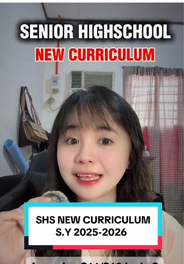SHS New Curriculum for S.Y 2025-2026 Explained
