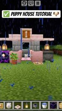 Dog puppy House Tutorial✅ #shorts #minecraft