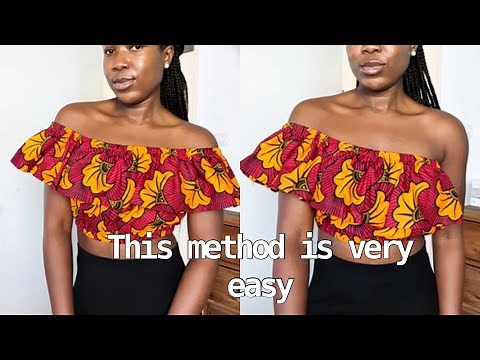 how to sew the easiest off Shoulder top | Beginner Friendly | No Pattern