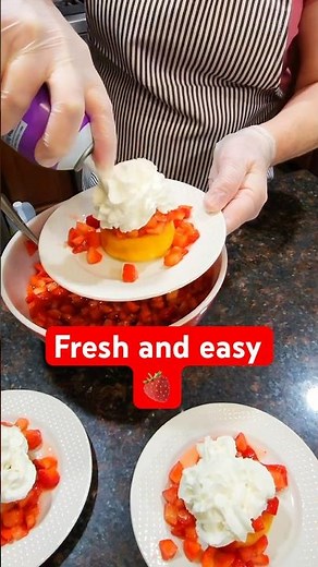 The easiest strawberry shortcake you ever make 🍓✨ #easyrecipe