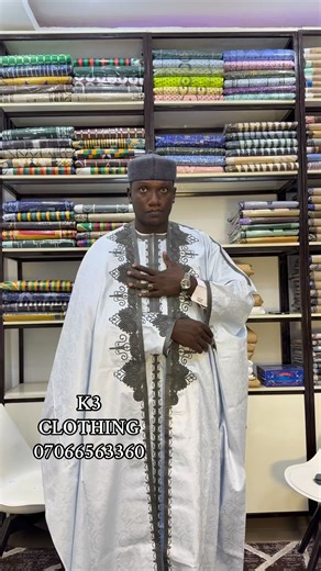Royal craftsmanship you can feel 👑This hand-embroidered Abaya is more than clothing — it’s pure artistry.Designed by K3_Clothing, every detail is carefully handwoven to give you a rich, regal look that stands out anywhere.📞 Call/WhatsApp 07066563360 to order#k3clothing #handembroidery #agbada #nigerianmenstyle #arewafashion #zariafashion #africanfashion #naijabrand #readytowear #menwithstyle #luxurymenswear | K3_Clothing