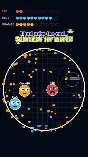 bouncing ball combet || red vs blue vs greeen #games #simulation #bouncingball