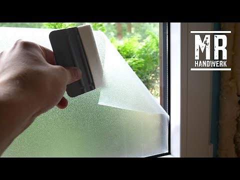 Apply window film without adhesive! Detailed instructions