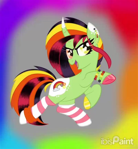 Part of an art trade I did! OC belongs to @curse the clown #mlp #speedpaint #mlpfim #mlpedit #mlpoc