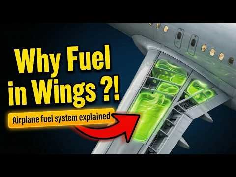 Why Fuel Is Stored in Airplane Wings (The Real Engineering Secret)