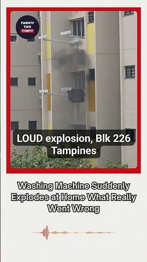 Washing Machine Explosion Shocks Homeowner What Happened Next #sgnews #viral