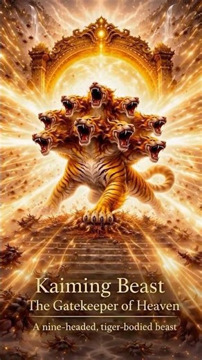 The Gatekeeper of Heaven Awakens | Kaiming Beast #fantasy#aianimation #mythology #shanhaijing