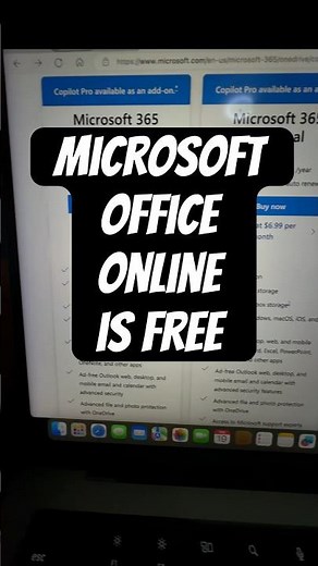👉Microsoft Office Online is Free #shorts