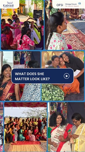 Omega Forum for Social Impact on Instagram: "She Matters | Ripple Makers She Matters isn't a one-time workshop. It's a living leadership journey for grassroots women. One that doesn't end when the camp does. And it's built differently. No lecture halls. No top-down frameworks. Instead, women explore their own realities. Their time. Their routines. The violence they navigate quietly. And the self-worth they're rarely asked to claim. It's embodied. It's personal. And it stays with them long after.