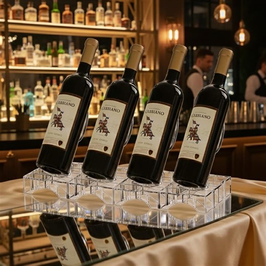 Modern Clear Acrylic Wine Rack – Minimalist Floating Display Stand - Etsy