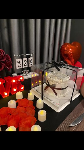 Mẫu bánh dành tặng anh ấy ❤️ #quàtặngngườiyêu #banhdotchaymathuat #banhkemdotchay #banhgatohanoi #sethoavabanh #bánhsinhnhật #hoatươihànội #koreancake