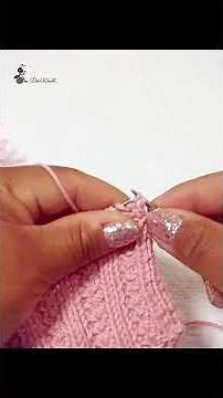 🧶✨️Punto en relieve con agujas.#tejer #crochet #diy