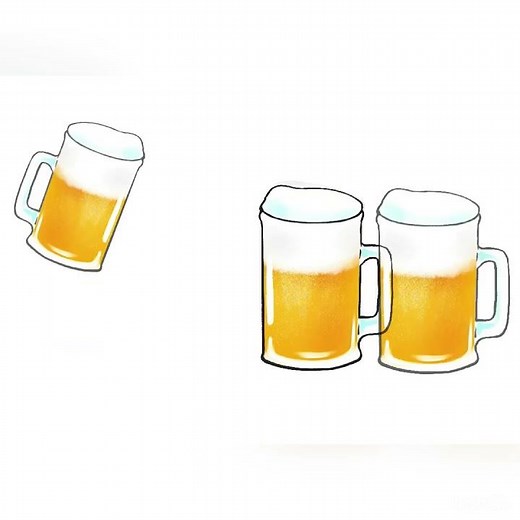 ビール イラストメイキング