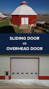 4.8K views · 13 reactions | Overhead door vs. sliding door – which one is right for your pole barn project? Blair Neihouser (Vice President of Sales) breaks down the pros and cons to help you make the right choice. ⚖️ . . . #fbibuildings #polebarn #postframe #construction #buildingtips #garagedoors #overheaddoors #slidingdoors #slidingdoorsystem #pros #cons #reel #reels #reelsfb #reelsvideo | FBi Buildings, Inc. | Facebook